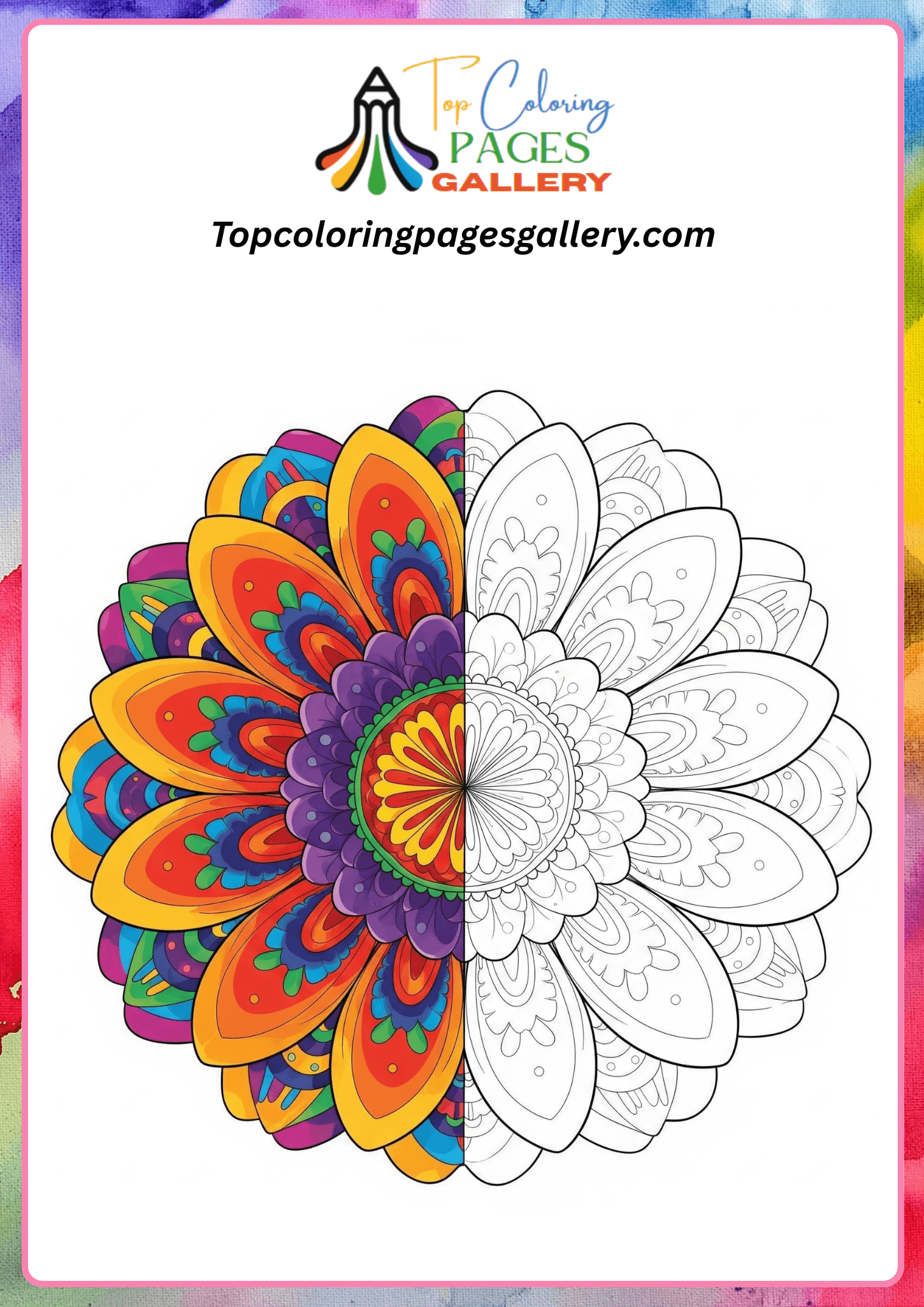 beautiful flowers to color