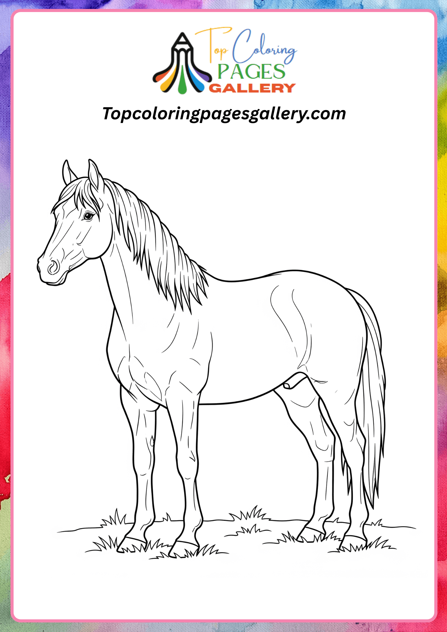 realistic horse coloring