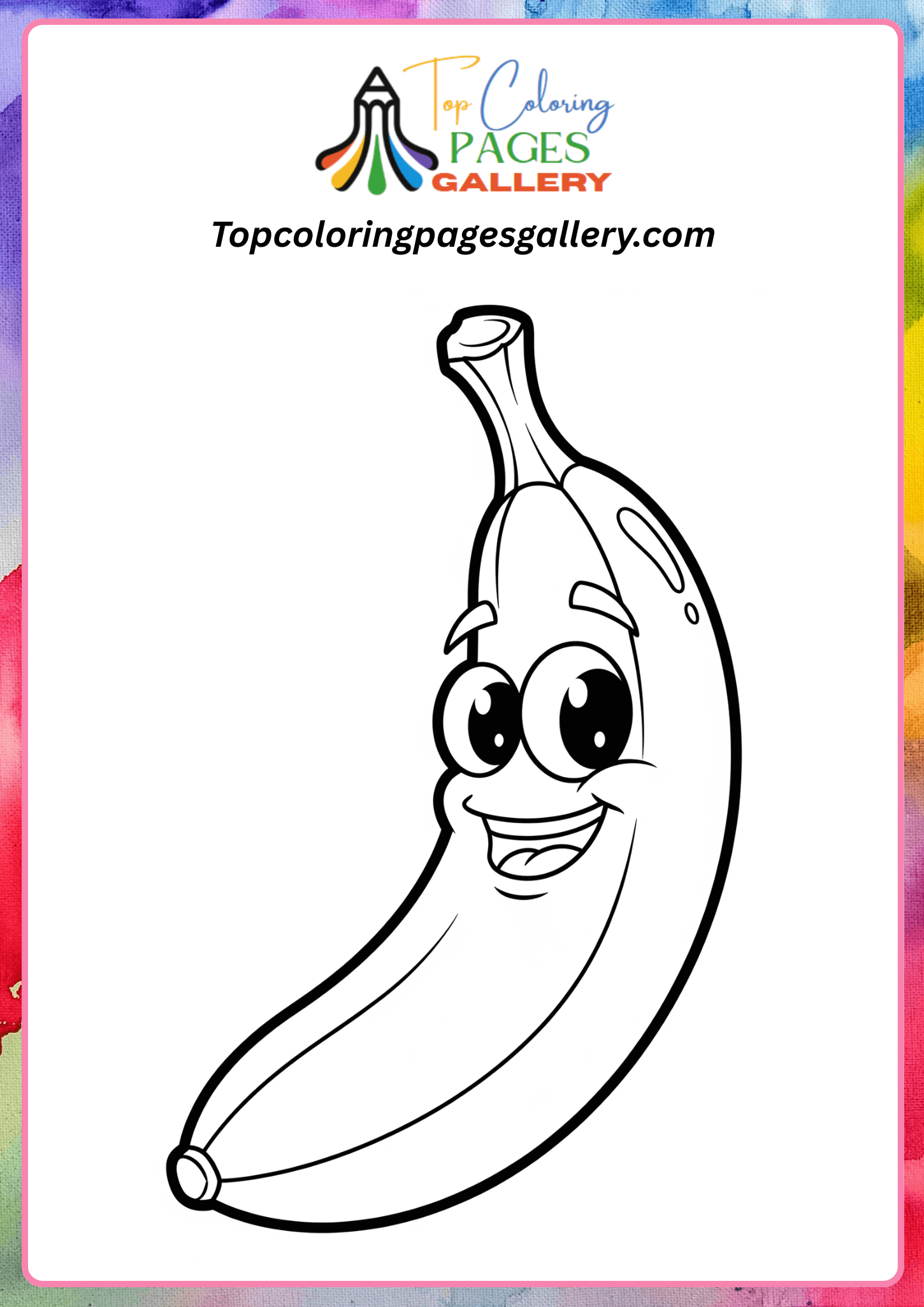 cute banana coloring