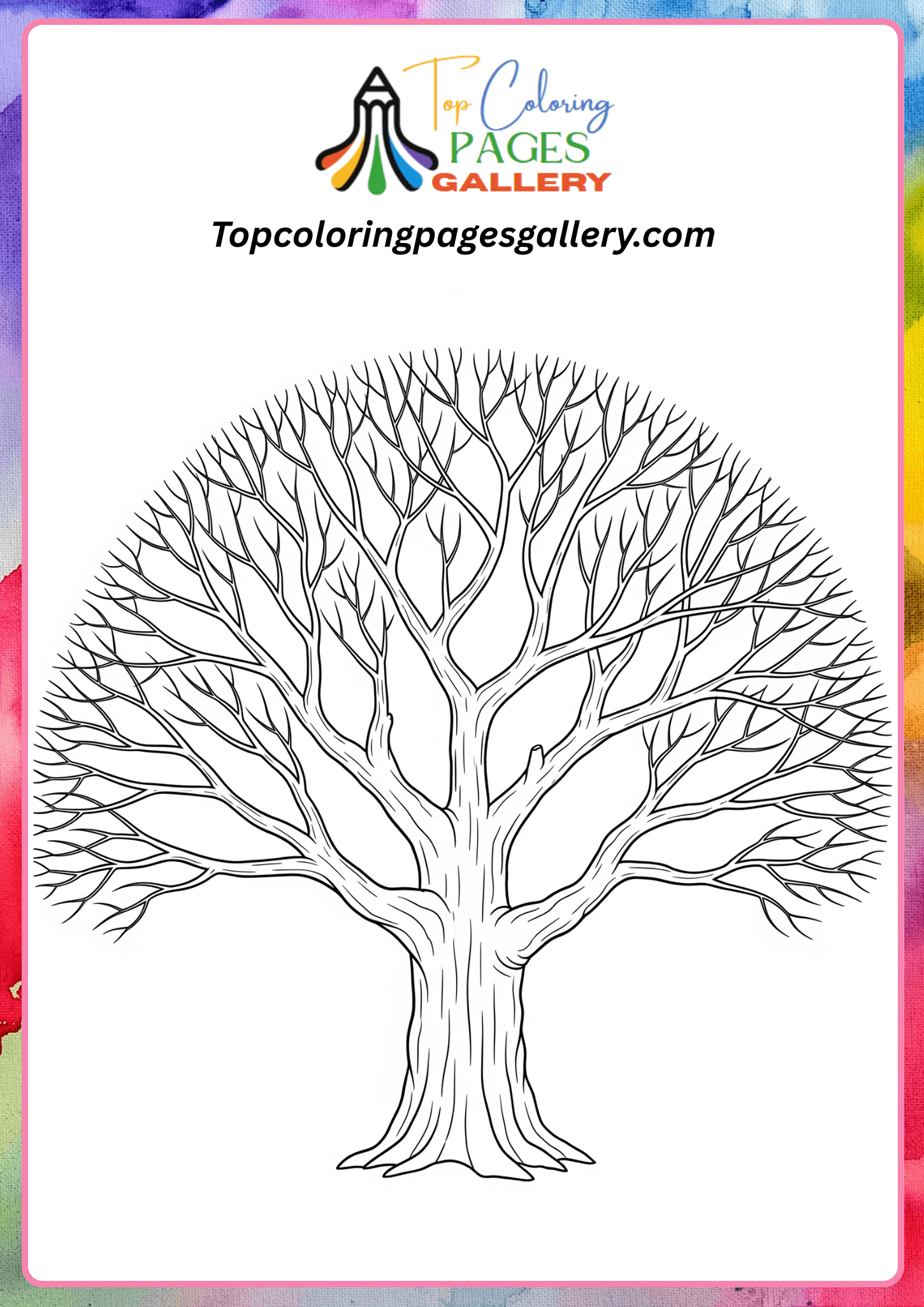 Printable tree without leaves pdf