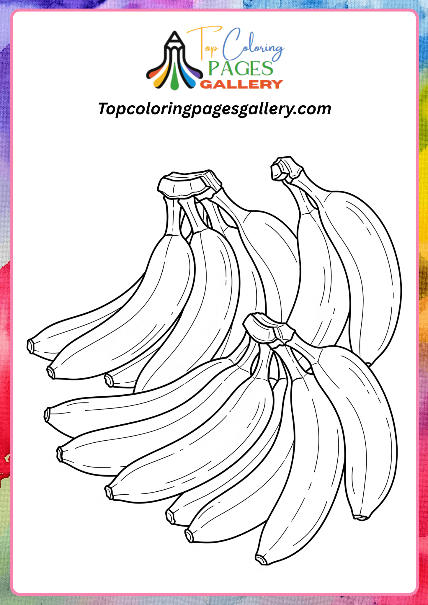 dozen banana coloring pdf