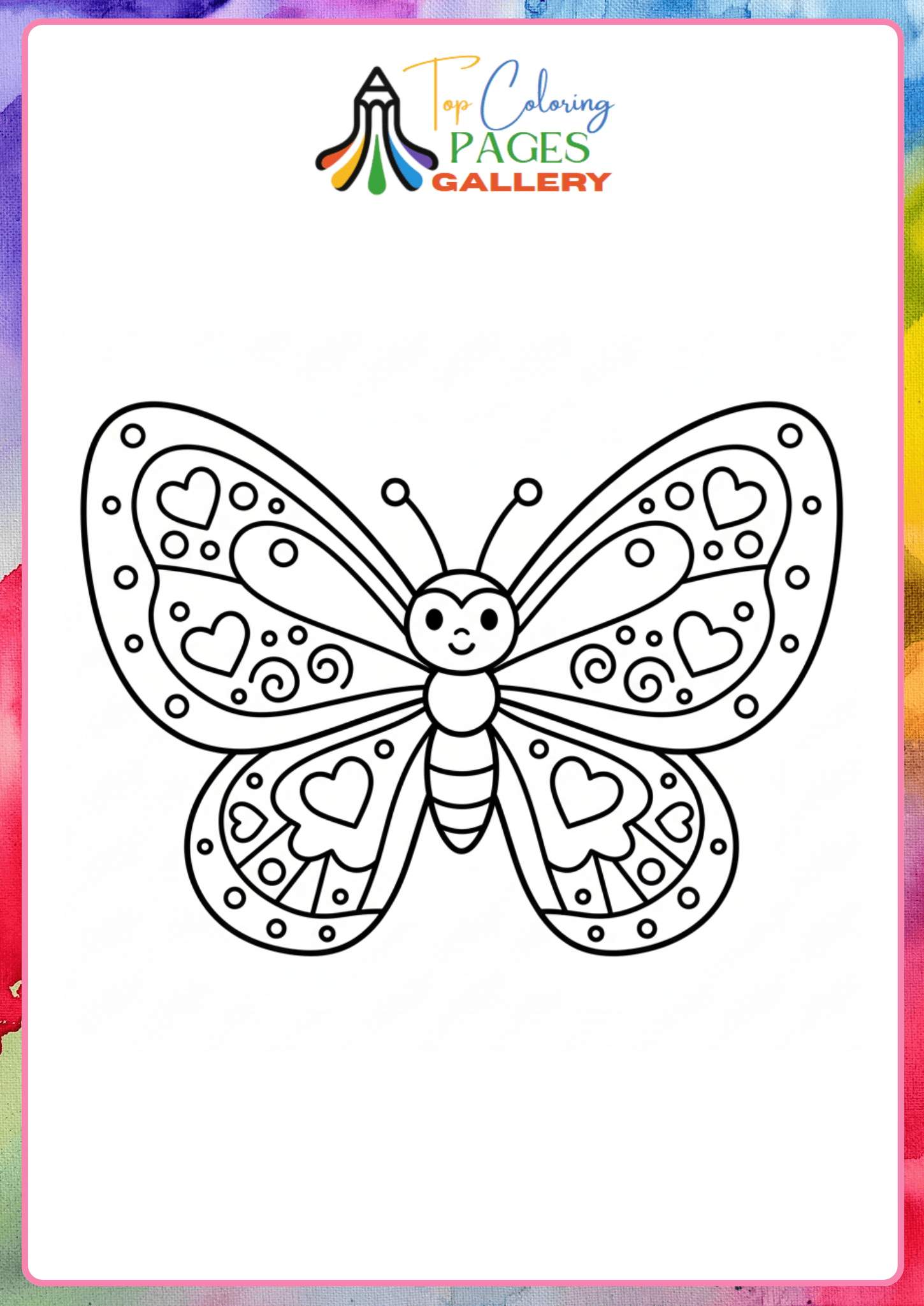 Realistic Butterfly Coloring page
