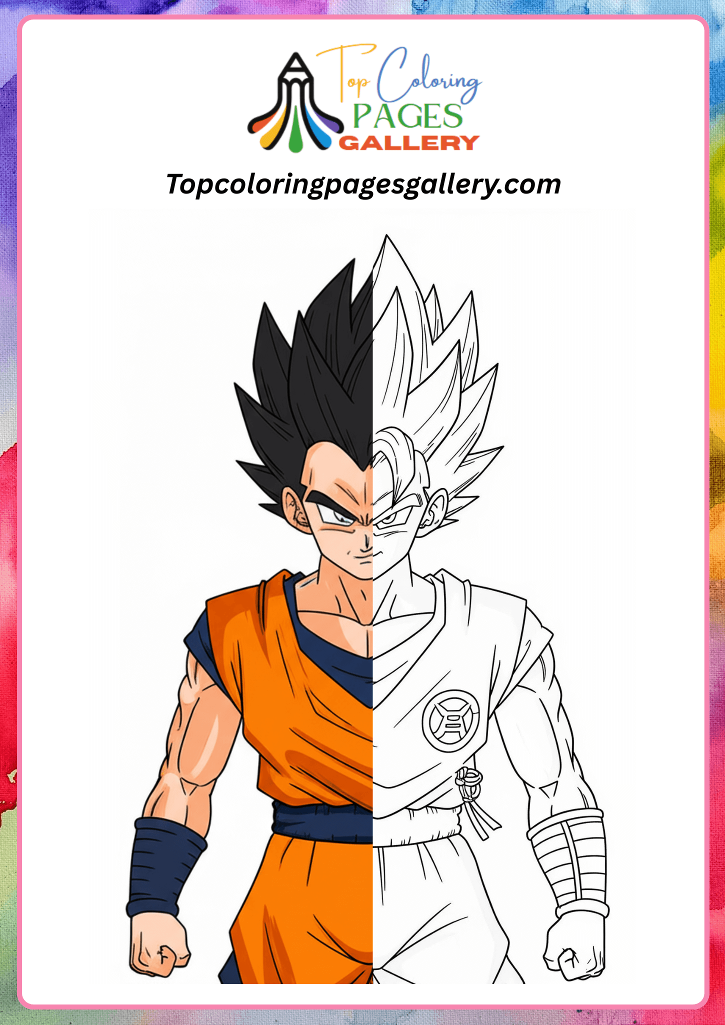 vegeta coloring page