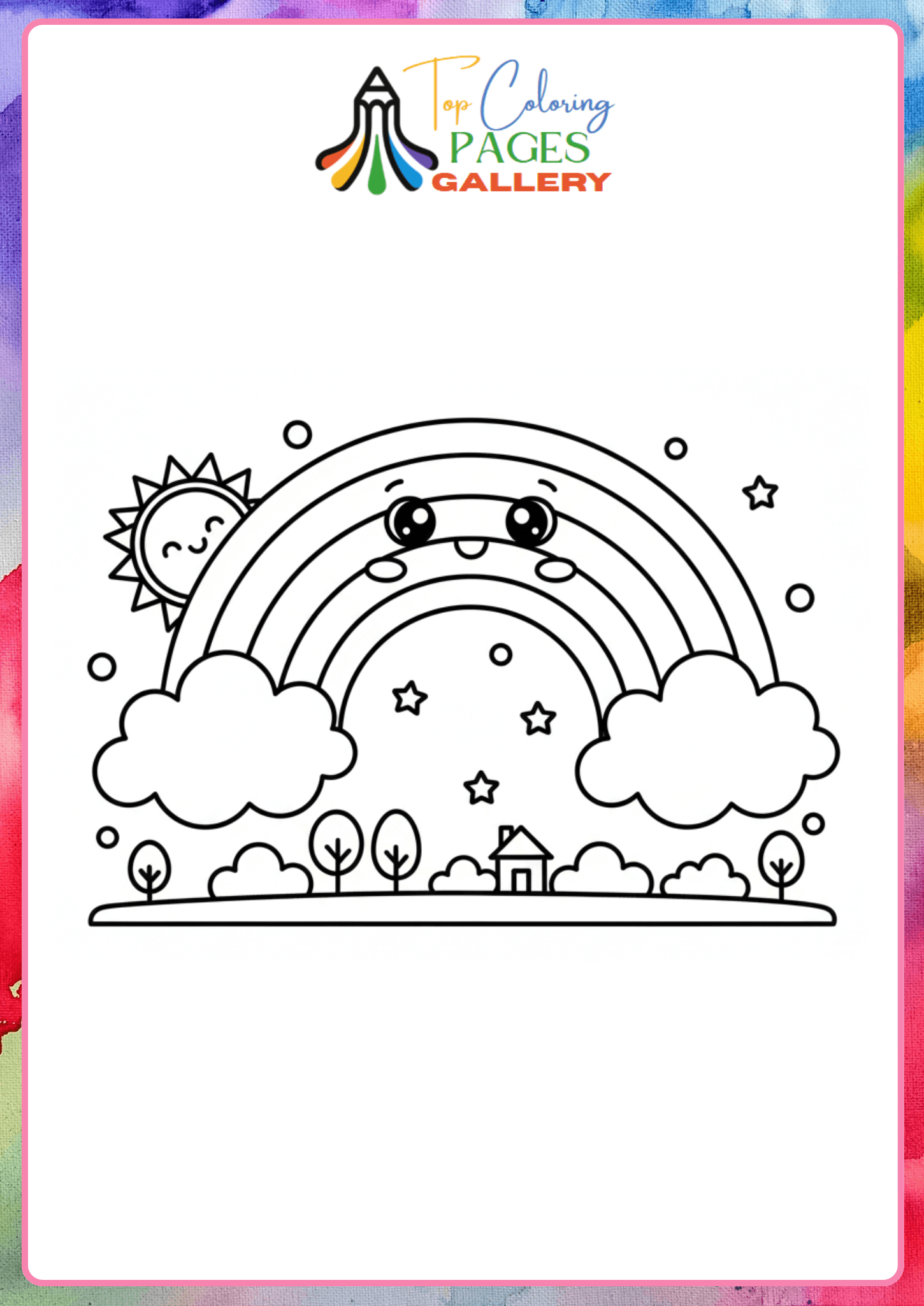 realistic rainbow coloring pdf