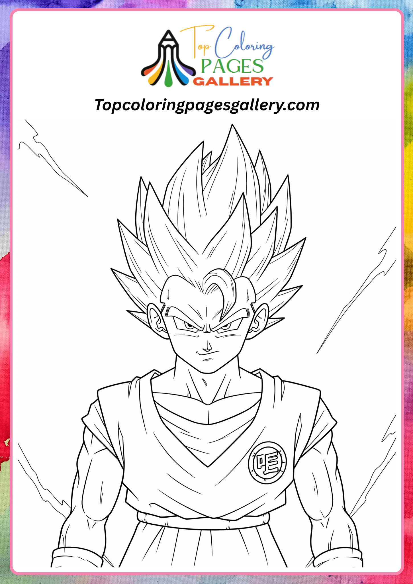 vegeta coloring pictures