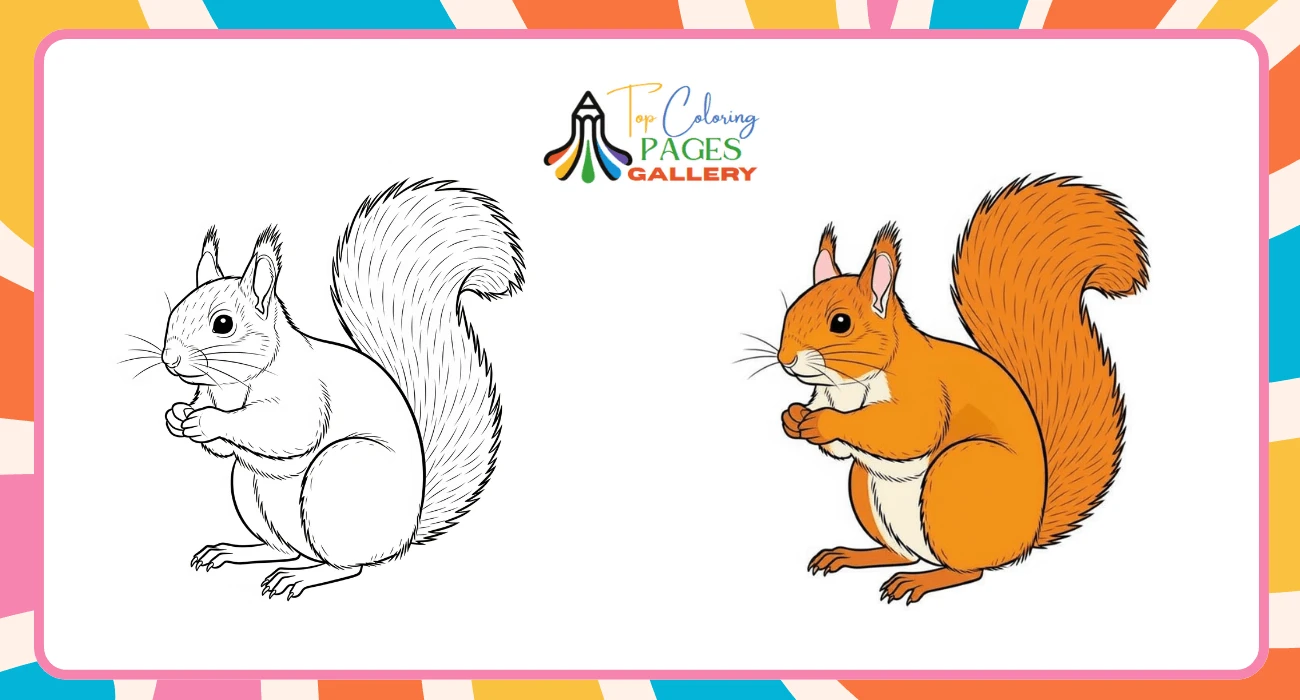 Squirrel Coloring Pages