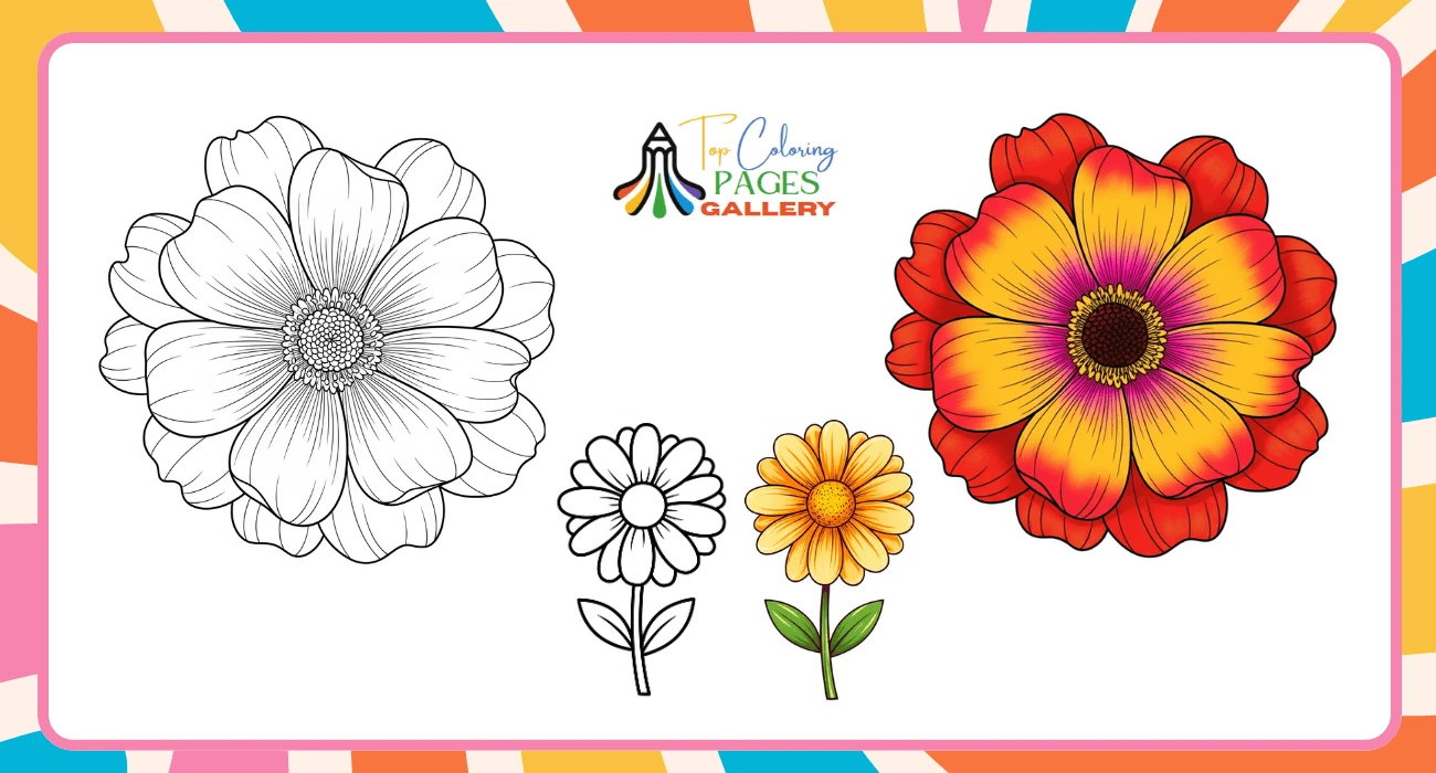 Flower Coloring Pages
