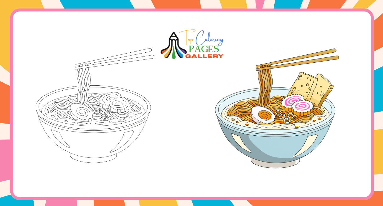 Ramen Coloring Pages