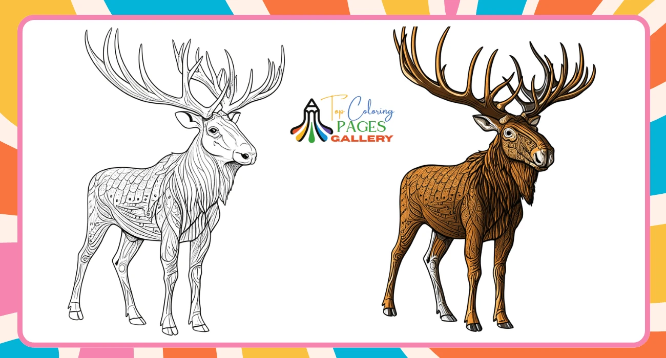 Moose Coloring Pages