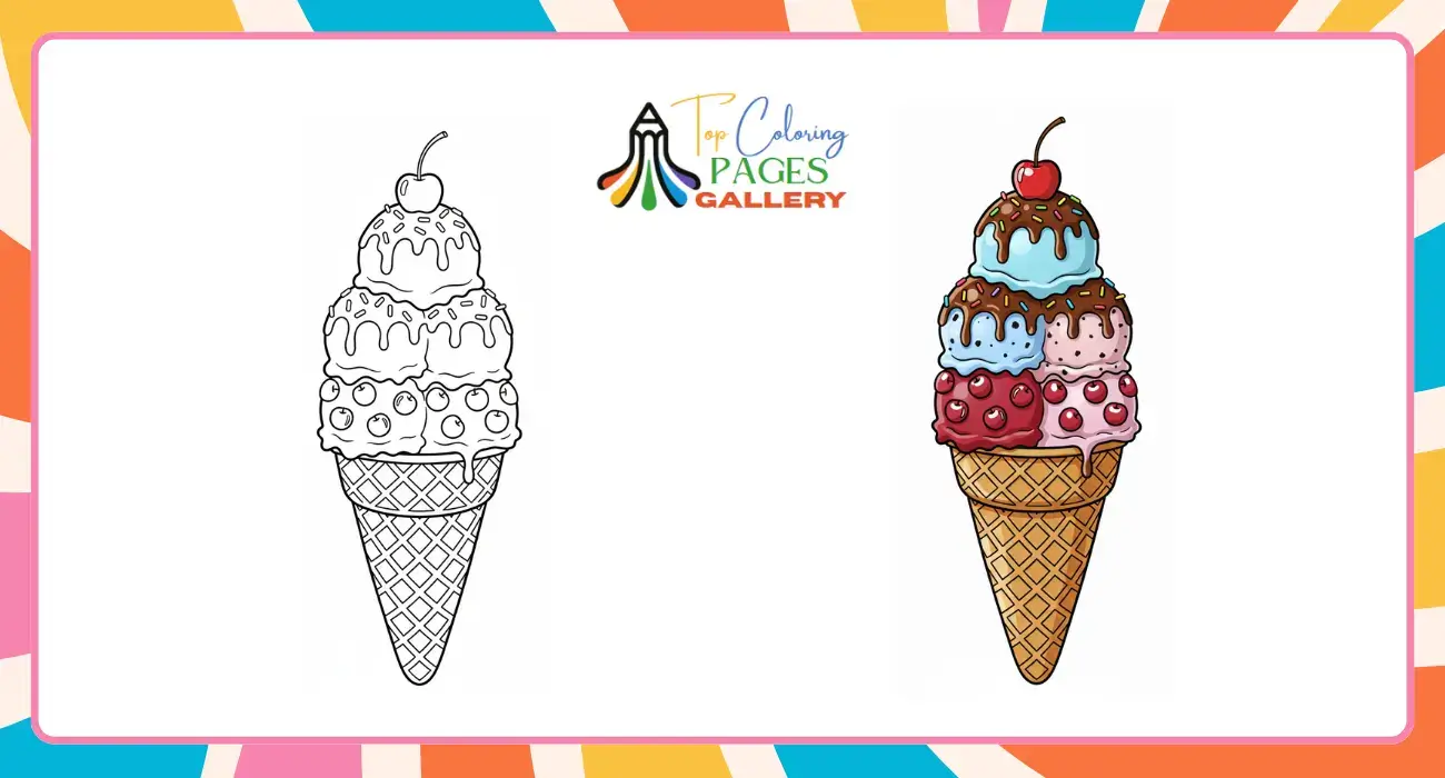 Ice Cream Coloring Pages